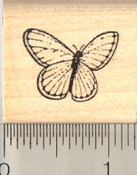 Small Butterfly Rubber Stamp