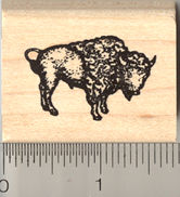 American Bison Rubber Stamp