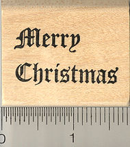 Merry Christmas Rubber Stamp