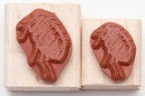 2 Piece Flea Rubber Stamp Set