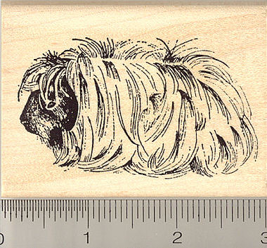 Peruvian Guinea Pig Rubber Stamp