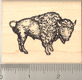 American Bison Rubber Stamp