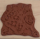 Floral Centerpiece Rubber Stamp