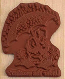Duck in Rain Rubber Stamp, Get Well, Under the Weather