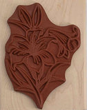Lily Flower Rubber Stamp, Large Size Lilies
