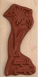 Sympathy Rubber Stamp, with Lily