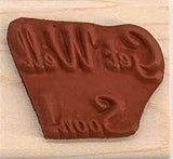 Get Well Rubber Stamp, Saying