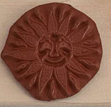 Sun Rubber Stamp, with Face