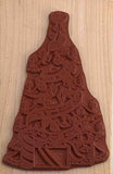 Christmas Tree Rubber Stamp, Candle-lit Victorian