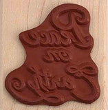 Peace on Earth Rubber Stamp