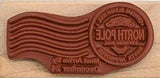 North Pole Faux Post Rubber Stamp, Santa Approved Official Sleigh Mail