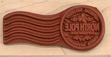 North Pole Faux Post Rubber Stamp, Santa Approved Special Delivery