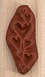 Decorative Hearts Rubber Stamp