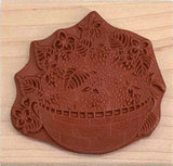 Strawberries Rubber Stamp, Strawberry Fruit Bowl
