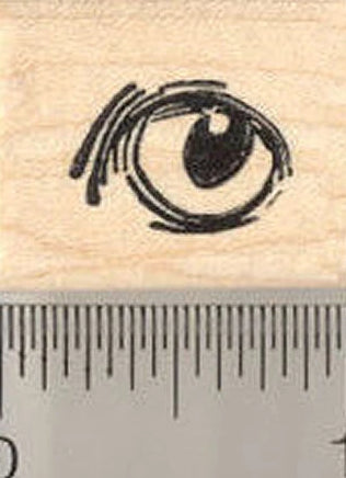 Single Cat Eye Rubber Stamp
