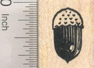 Acorn Rubber Stamp, Oak Tree Nut