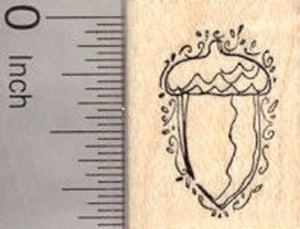 Acorn Rubber Stamp
