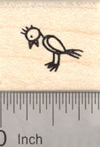 Bird Rubber Stamp, Stick Figure Collection