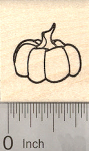 Small Pumpkin Rubber Stamp, Halloween, Thanksgiving