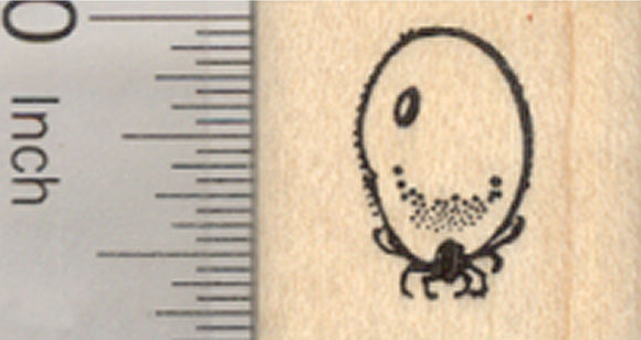 Engorged Dog Tick Rubber Stamp, Parasite, Lyme Disease, Rocky Mountain Fever