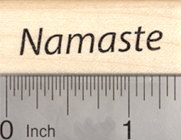 Namaste Rubber Stamp, Hindu Greeting, India, South Asia