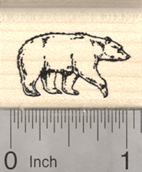 Black Bear Rubber Stamp, Small