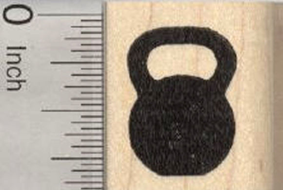 Kettle Bell Rubber Stamp, Weight Training Equipment