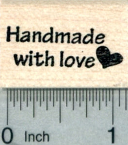 Handmade with Love Rubber Stamp