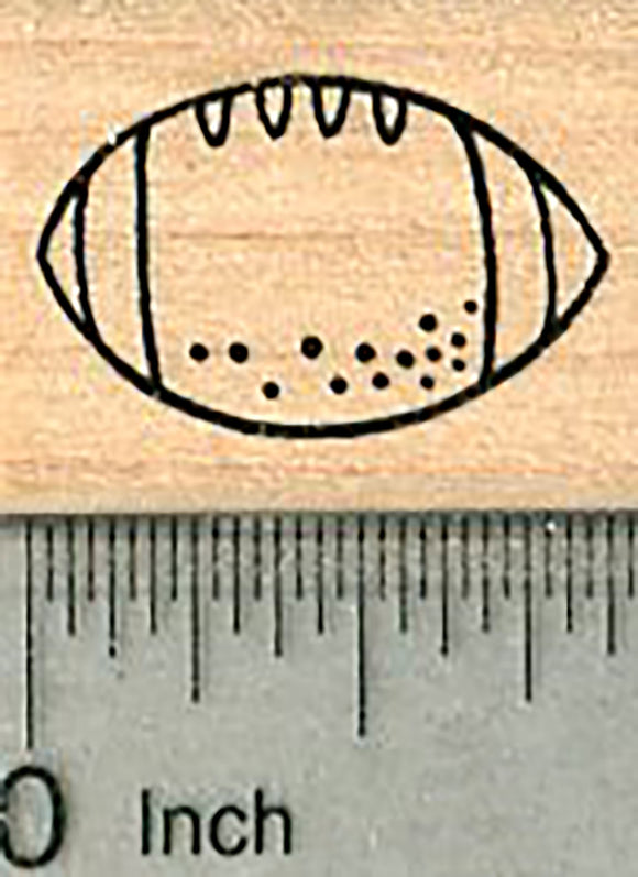 American Football Rubber Stamp, Size Small