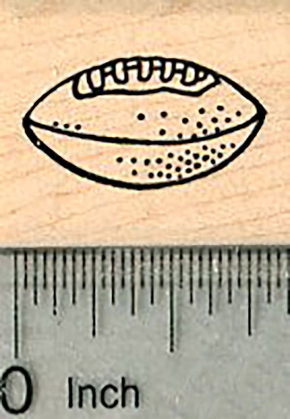 American Football Rubber Stamp, Size Small