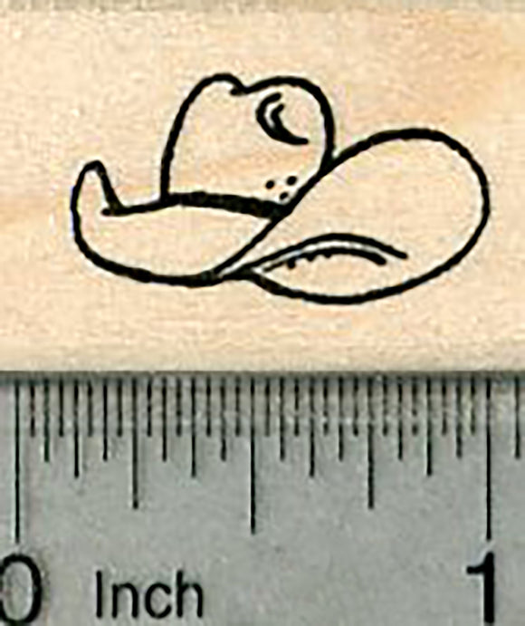 Cowboy Hat Rubber Stamp, Small
