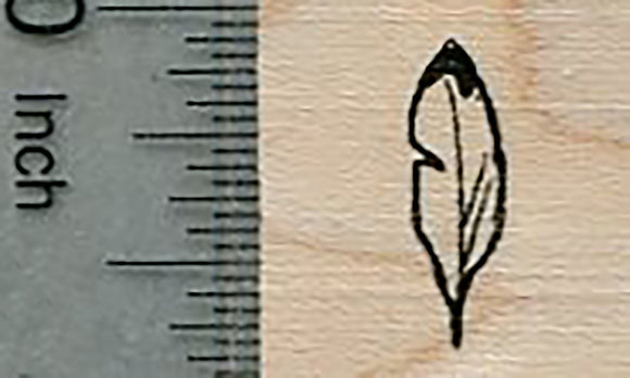 Tiny Feather Rubber Stamp