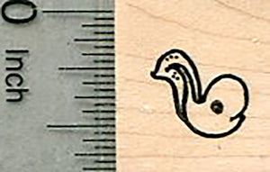 Tiny Tadpole Rubber Stamp