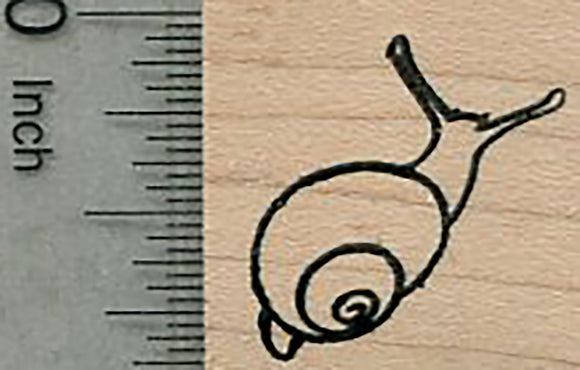 Snail Rubber Stamp