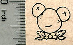 Frog Molecule Rubber Stamp, Science and Chemistry Series