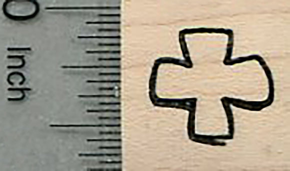 Plus Sign Rubber Stamp, Addition, Math Series