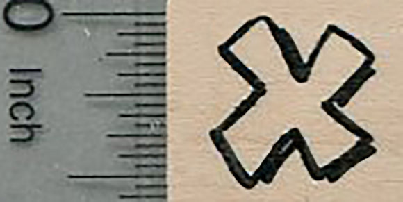 Multiplication Symbol Rubber Stamp, Math Series