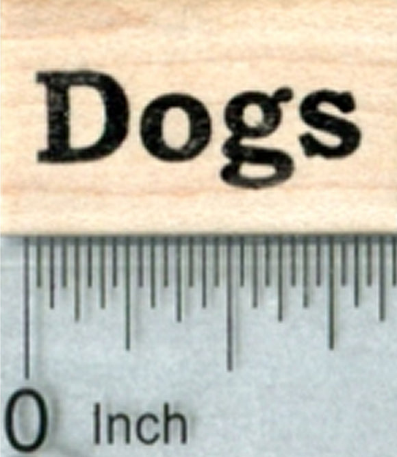 Dogs Rubber Stamp