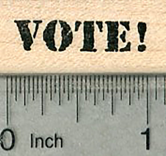 Vote Rubber Stamp, Small Size