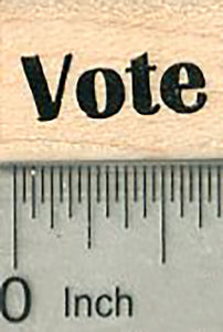 Small Vote Rubber Stamp, Election Card Series