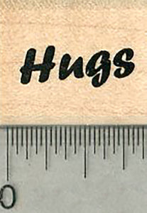 Hugs Rubber Stamp, Sentiments Series