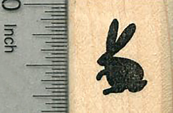 Tiny Bunny Rubber Stamp, Easter Series, Silhouette