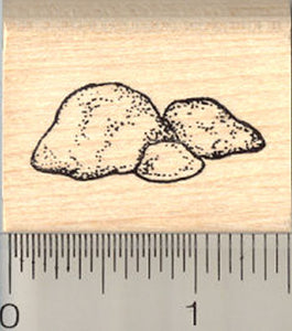 Rocks Rubber Stamp