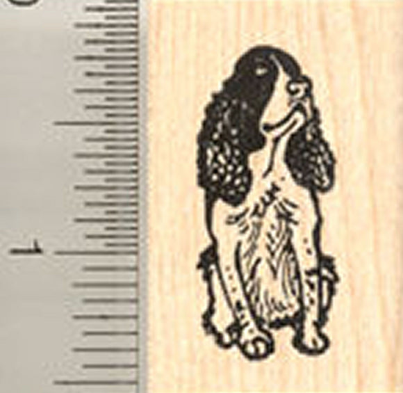 Tiny Springer Spaniel Dog Rubber Stamp
