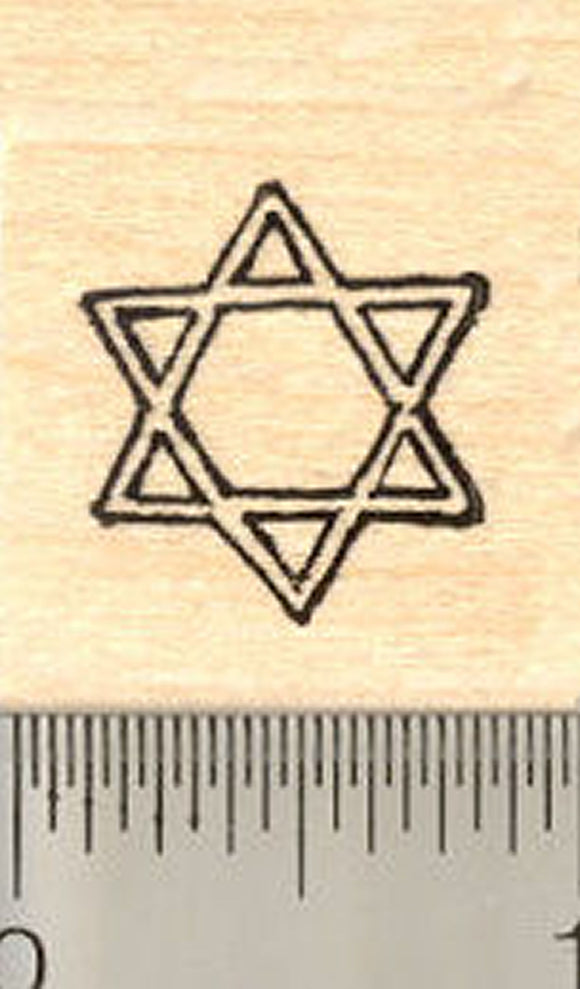 Star of David Rubber Stamp, Hanukkah, Chanukah
