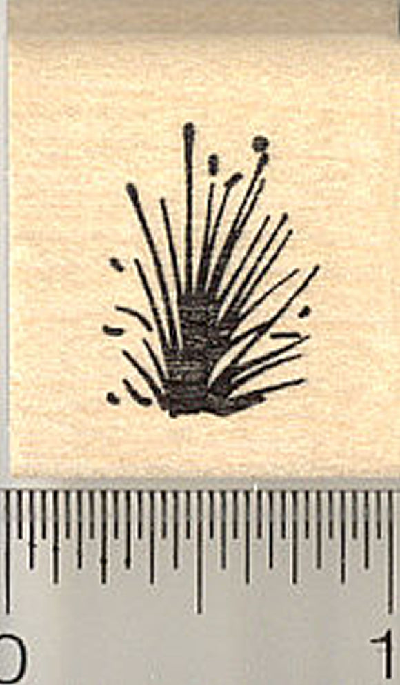 Small Tuft of Grass Rubber Stamp