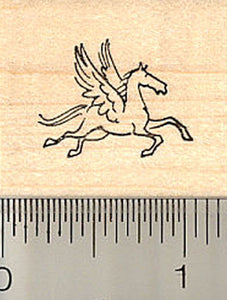 Very Small Pegasus Rubber Stamp