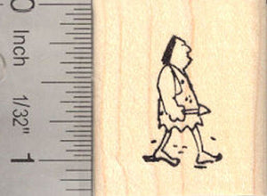 Tiny Caveman Rubber Stamp