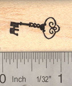 Skeleton Key Rubber Stamp