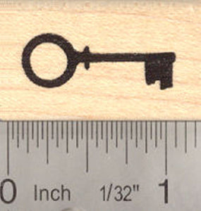 Small Skeleton Key Rubber Stamp
